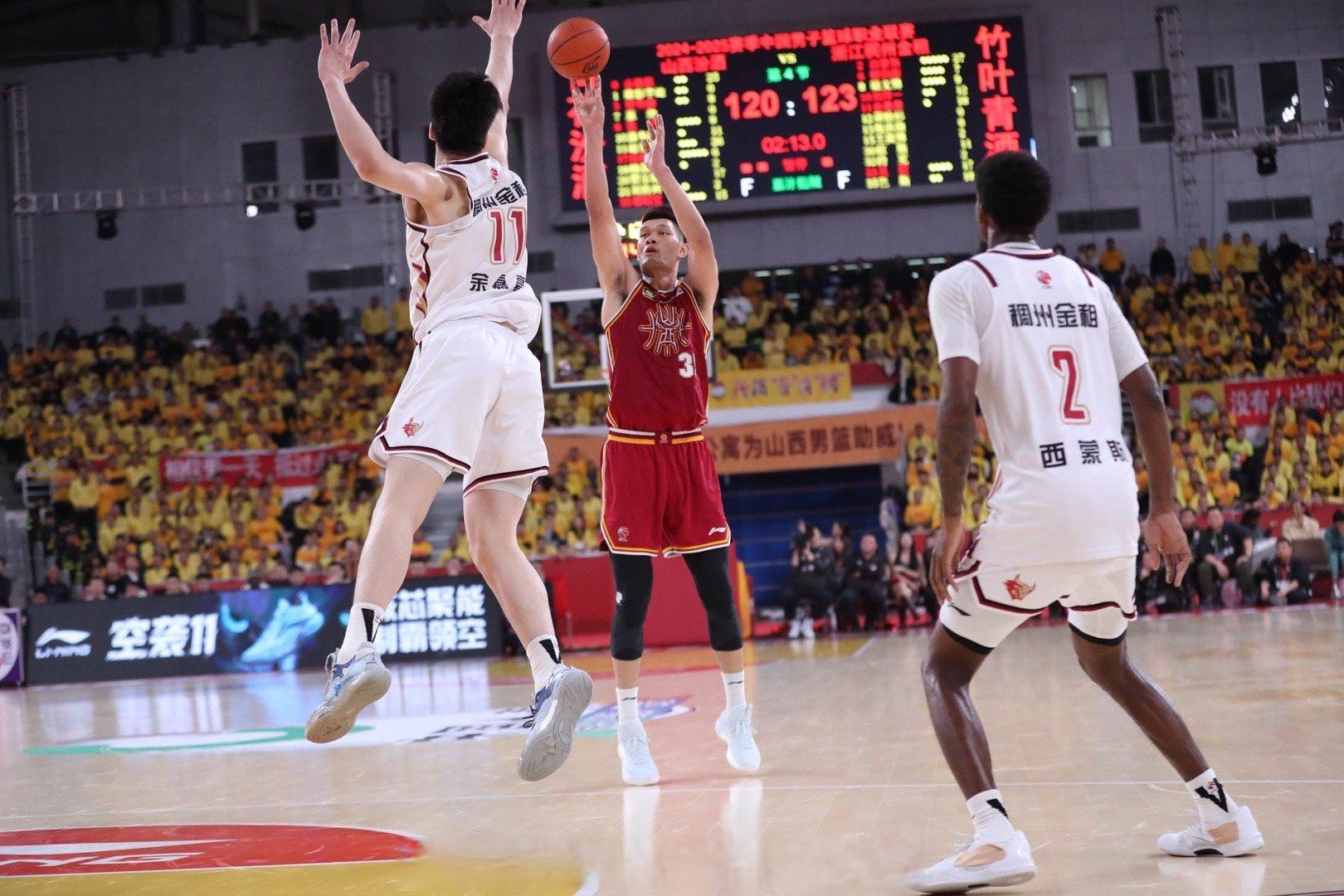 浙江队不敌山西，遭遇连败惨淡